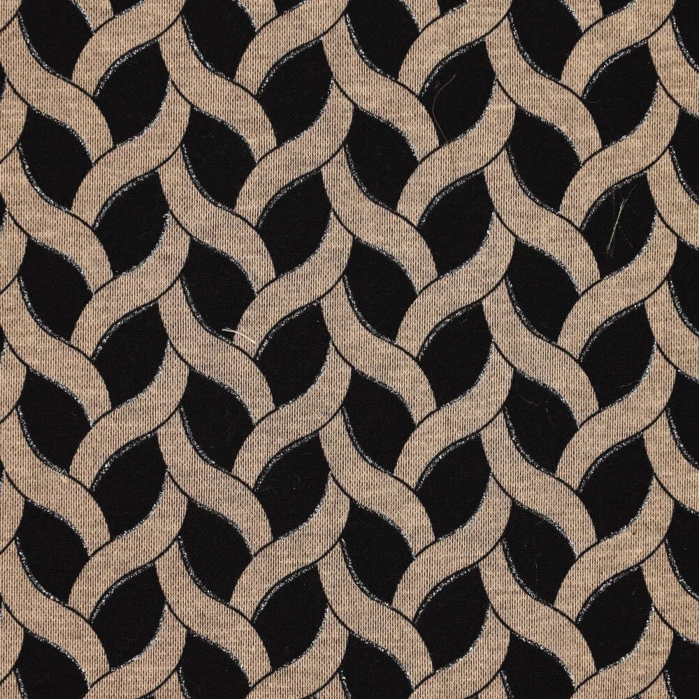 Attēls ar Punto di Roma trikotāžas audums - pelēks punktiņu raksts 240 g/m² – pieejams Šarlotes audumi