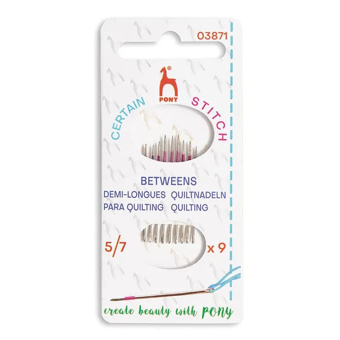 Attēls ar Quilting adatas Between Nr. 5–6–7 Pony – pieejams Šarlotes audumi