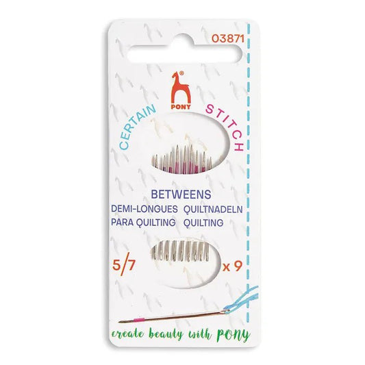 Attēls ar Quilting adatas Between Nr. 5–6–7 Pony – pieejams Šarlotes audumi