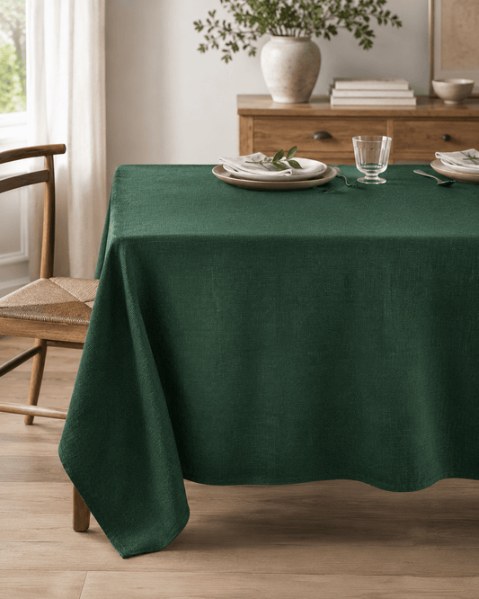 Bild mit grobem Leinenstoff – dunkelgrün, 280 g/m² – online erhältlich bei Šarlotes audumi