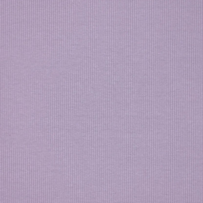 Image en jersey de coton côtelé (RIB JERSEY) - lilas lavande 310 g/m² – disponible chez Šarlotes audumi