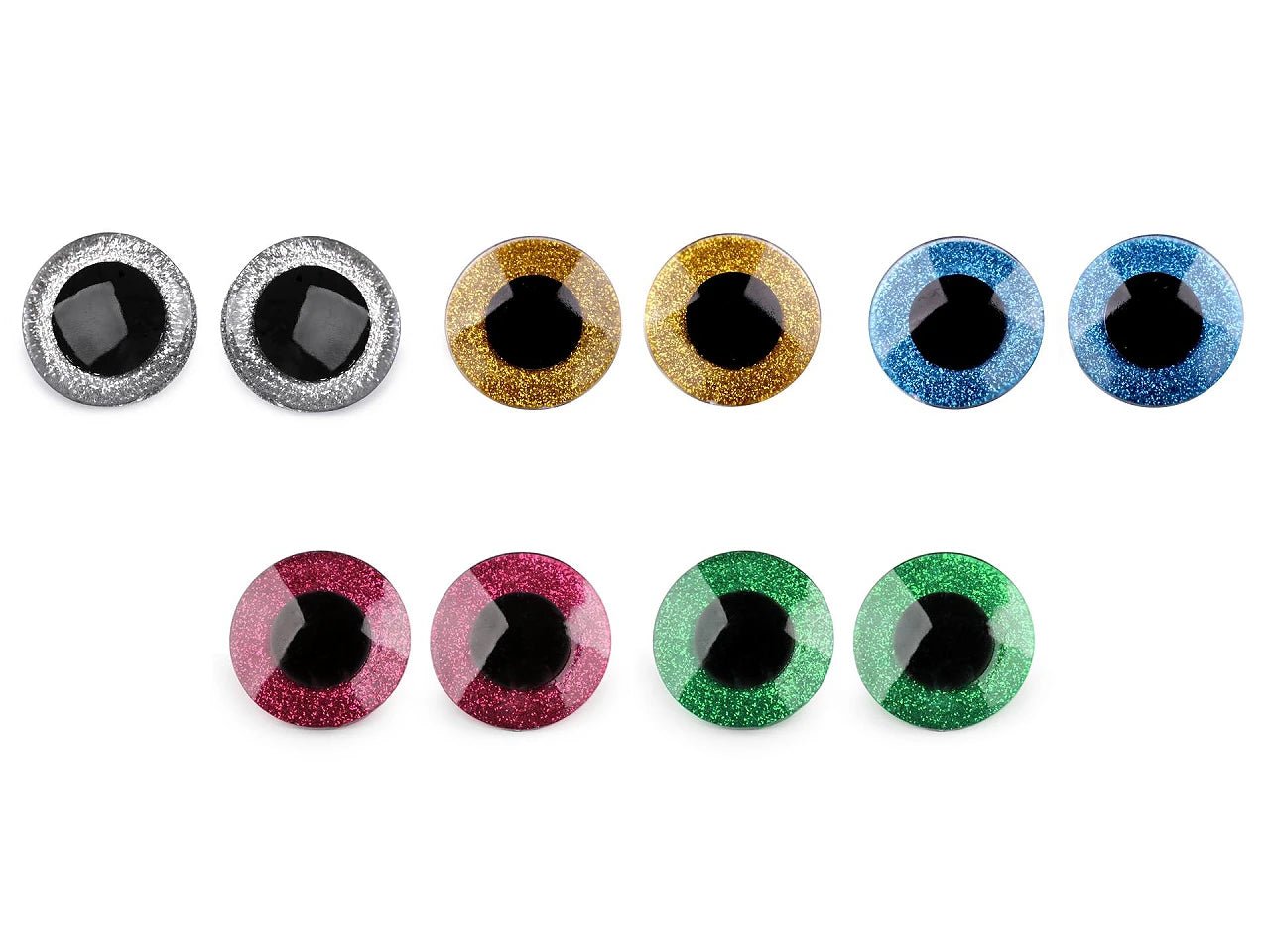 Attēls ar Rotaļlietu acis Ø40 mm ar spidumiem (iepakojumā 2 pāri) – pieejams Šarlotes audumi
