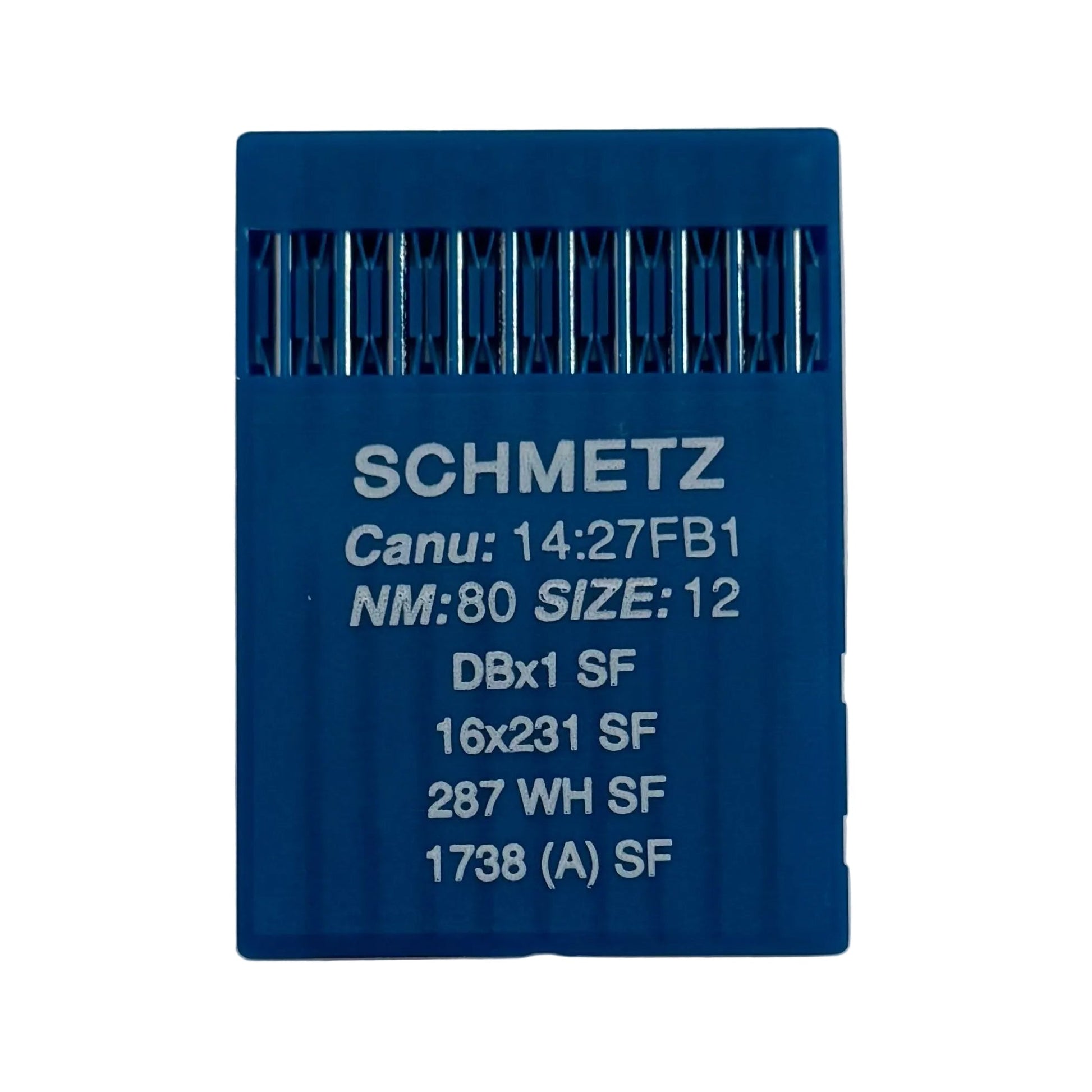 Image avec aiguilles pour machine à coudre industrielle SCHMETZ DBx1 (1738) SUK SF pour maille très fine - 10 pièces – disponible chez Šarlotes audumi