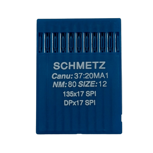 Image with SCHMETZ DPx17 (135x17) SPI industrial sewing machine needles for dense and thin fabrics - 10 pcs. – available at Šarlotes audumi