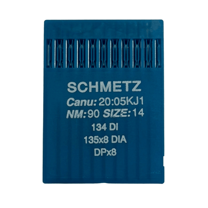 Image d'une aiguille pour machine à coudre industrielle SCHMETZ DPx5 (134) DI pour cuir - 10 pièces – disponible chez Šarlotes audumi