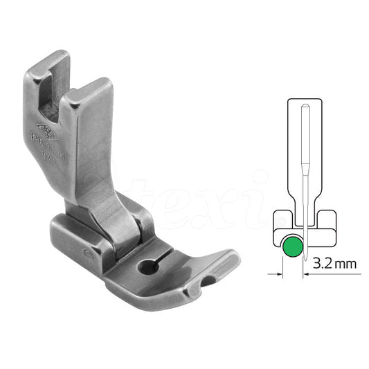 Attēls ar Rūpniecisko šujmašīnu pēdiņa - kantītes iešūšanai 3.2 mm, kreisā – pieejams Šarlotes audumi
