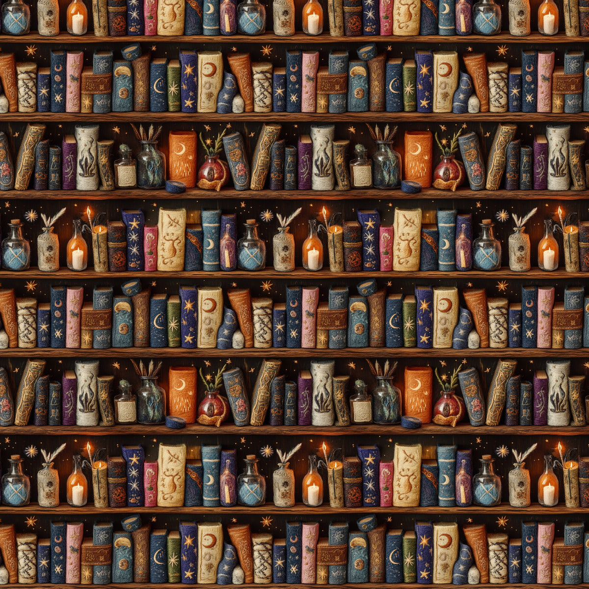 Baumwoll-Loopstrick mit Futter - Bücherregal