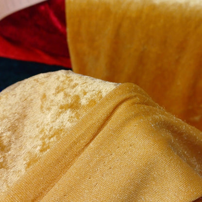 Velours à effet froissé - or 160 g/m²
