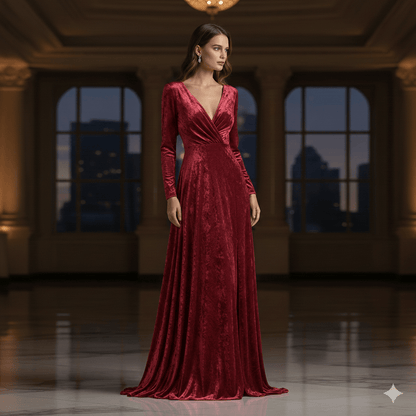 Image of velvet with elastane - red 240 g/m² – available at Šarlotes audumi