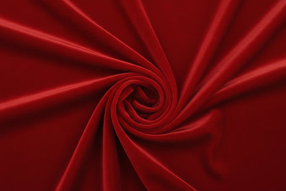 Image of velvet with elastane - red 240 g/m² – available at Šarlotes audumi