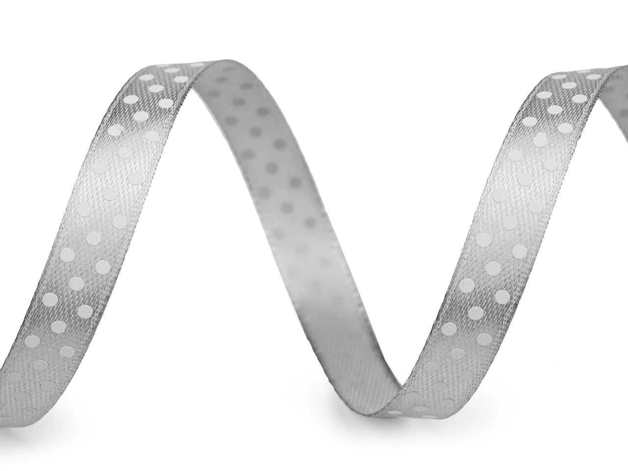 Attēls ar Satīna lente ar punktiem 10 mm (iepakojums 22,5 m) |dažādu toņu – pieejams Šarlotes audumi