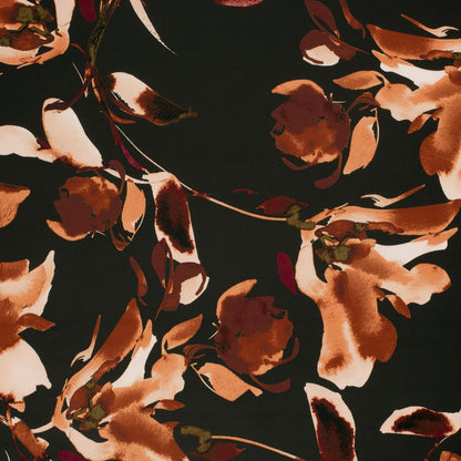 Image de satin - fleurs abstraites 185 g/m² – disponible chez Šarlotes audumi