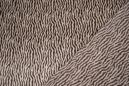 Satin avec élasthanne - zèbre 80 g/m²