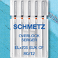 Attēls ar SCHMETZ Overloka un Koverloka adatas trikotāžai ELx705 SUK CF - Nr.80 (5gab.) – pieejams Šarlotes audumi