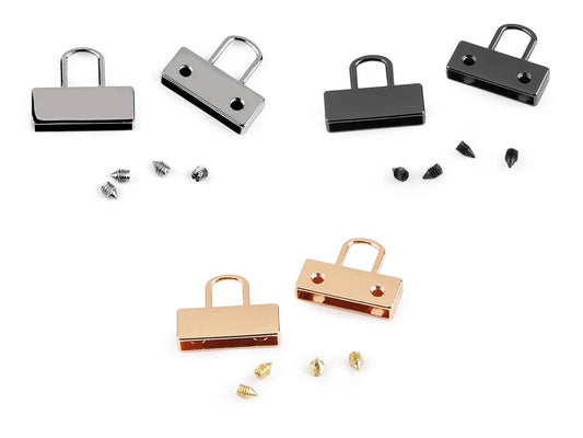 Attēls ar Siksnas, rokassprādzes gala stiprinājums ar cilpu 20 mm|dažādu toņu – pieejams Šarlotes audumi