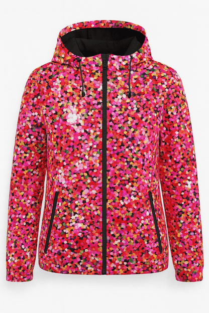 Tissu softshell avec élasthanne - confetti 310 g/m²
