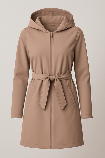 Tissu softshell avec élasthanne - brun chocolat 300 g/m²