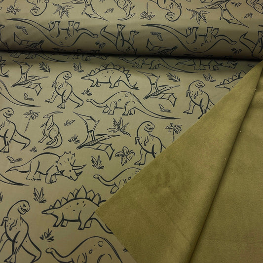 Attēls ar Softshell audums - dino 310 g/m² – pieejams Šarlotes audumi