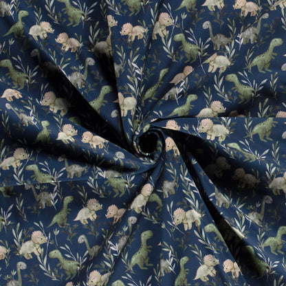 Tissu softshell - petits dinosaures 310 g/m²