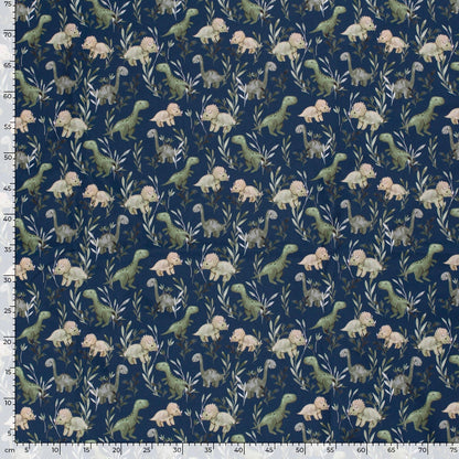 Tissu softshell - petits dinosaures 310 g/m²