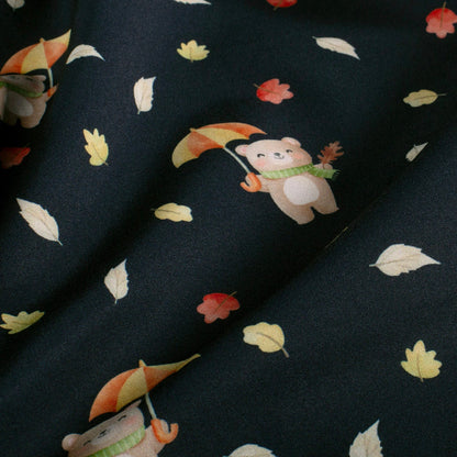 Tissu softshell - oursons avec parapluie 310 g/m²