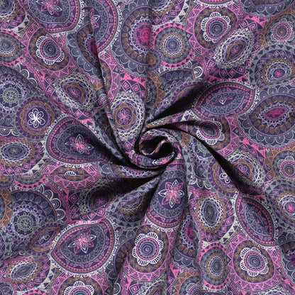 Tissu softshell à mandalas 310 g/m²