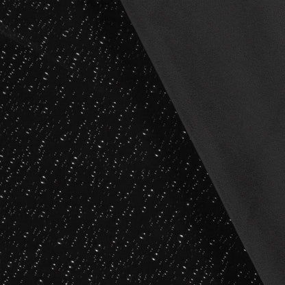 Tissu softshell - pois goutte d’eau sur fond noir 310 g/m²
