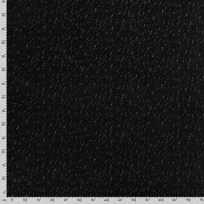 Tissu softshell - motif à pois goutte sur fond noir 310 g/m²