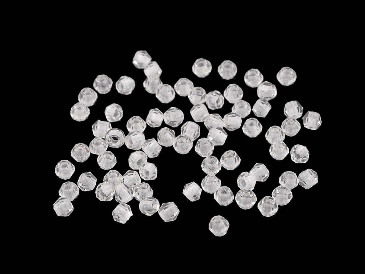 Attēls ar Stikla pērlītes Ø4 mm 5 g | dažādu toņu – pieejams Šarlotes audumi