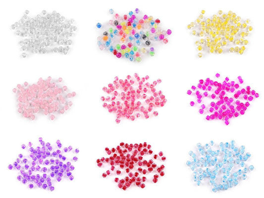 Attēls ar Stikla pērlītes Ø4 mm 5 g | dažādu toņu – pieejams Šarlotes audumi