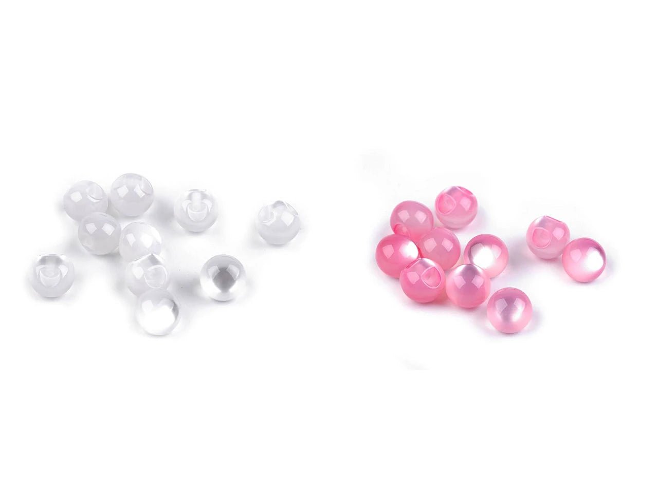 Image avec boutons à coudre perle / « œil-de-chat » Ø10 mm – disponible chez Šarlotes audumi