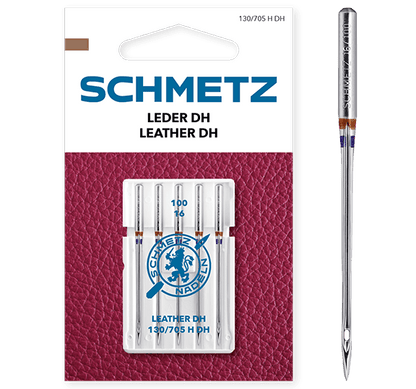 Šujmašīnu adatas ādai SCHMETZ LEATHER DH - Nr.100 (5gab.)
