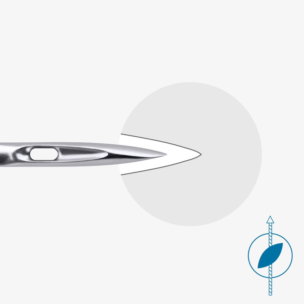 Attēls ar Šujmašīnu adatas ādai SCHMETZ LEATHER - Nr.80/90/100 (5gab.) – pieejams Šarlotes audumi