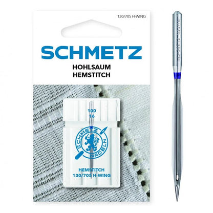 Aiguilles pour machine à coudre pour points ajourés SCHMETZ HEMSTITCH NEEDLES - n°100 (1 pc)