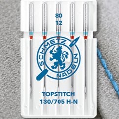 alt
Aiguilles pour machine à coudre pour points décoratifs SCHMETZ TOPSTITCH NEEDLES - N°80 (5 pcs)