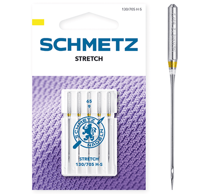 Aiguilles pour machine à coudre pour tricot extensible SCHMETZ STRETCH - N°65 (5 pièces)