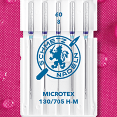 alt
Aiguilles pour machine à coudre pour tissus fins SCHMETZ MICROTEX - n°60 (5 pièces)