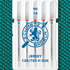 Aiguilles pour machine à coudre jersey SCHMETZ JERSEY - N°90 (5 pièces)