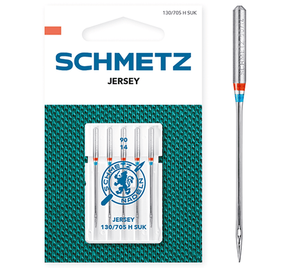 Aiguilles pour machine à coudre pour maille SCHMETZ JERSEY - n°90 (5 pcs.)