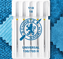 Aiguilles universelles pour machine à coudre SCHMETZ UNIVERSAL - N°110 (5 pcs)