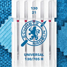 alt
Aiguilles universelles pour machine à coudre SCHMETZ UNIVERSAL - n°130 (5 pièces)