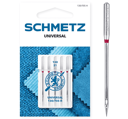 Aiguilles universelles pour machine à coudre SCHMETZ UNIVERSAL - N°130 (5 pcs)