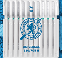 Aiguilles universelles pour machine à coudre SCHMETZ UNIVERSAL - N°70 (10 pcs.)
