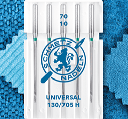 Aiguilles universelles pour machine à coudre SCHMETZ UNIVERSAL - n°70 (5 pièces)