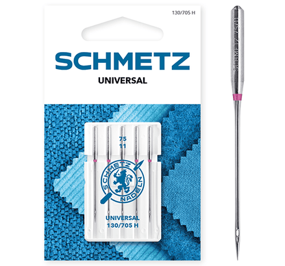Aiguilles universelles pour machine à coudre SCHMETZ UNIVERSAL - n°75 (5 pièces)