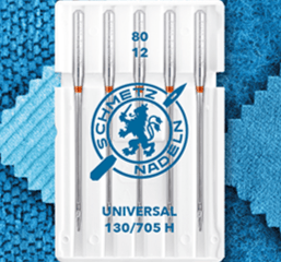 Aiguilles universelles pour machine à coudre SCHMETZ UNIVERSAL - n°80 (5 pcs)
