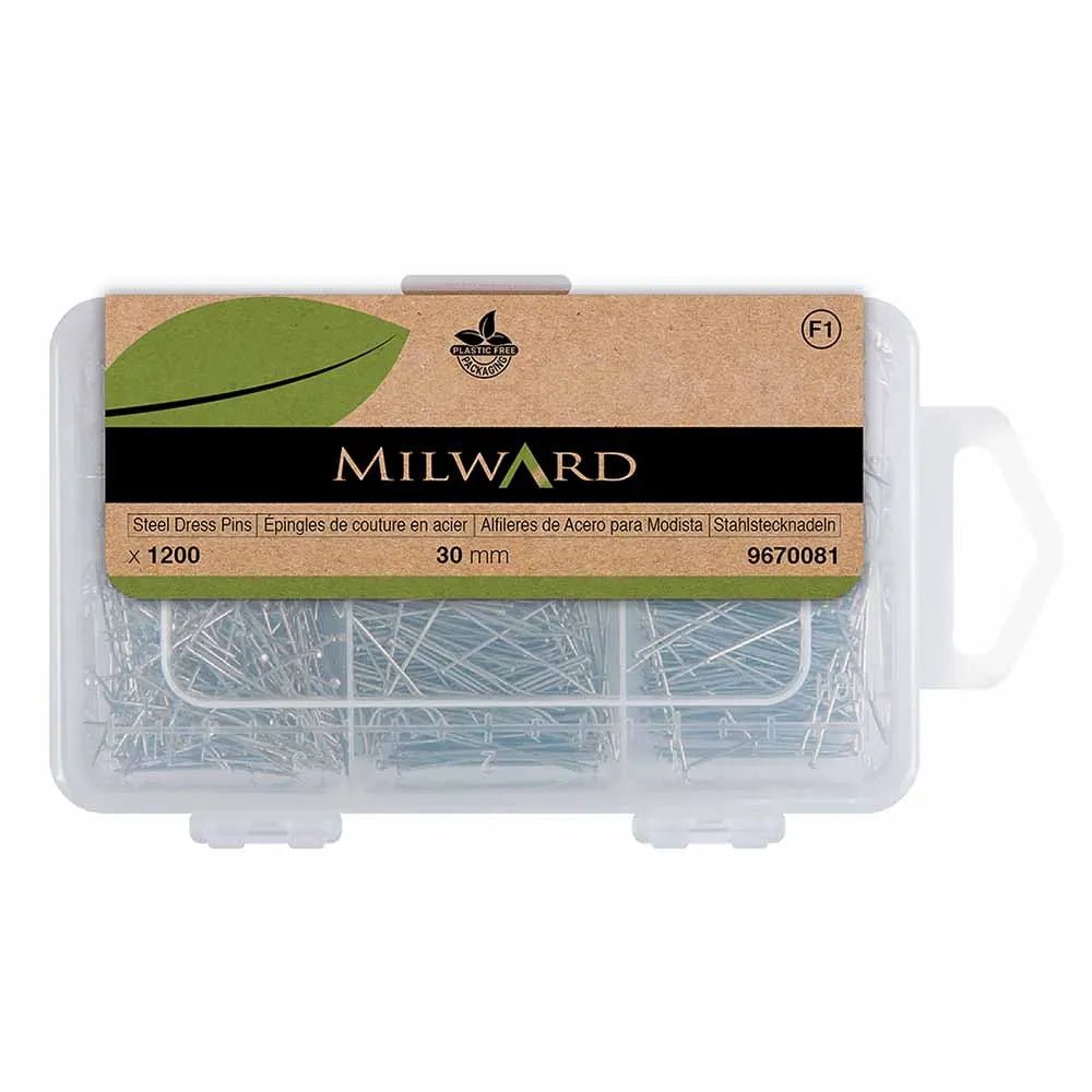 Attēls ar Šūšanas adatas Milward, tērauda – 0,60 × 30 mm, 1200 gab. – pieejams internetā Šarlotes audumi