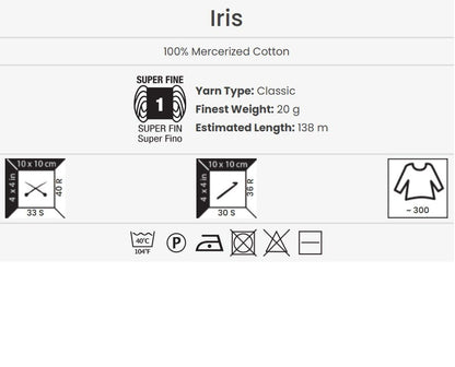 Tambordiegi YARN ART IRIS - 138m | 20g