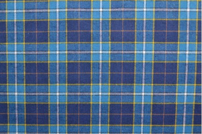 Flanell, Schottenkaro in Blautönen
