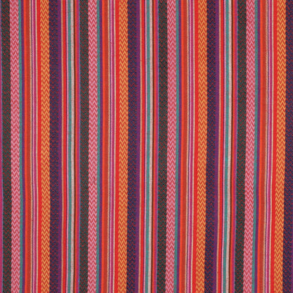 Tissu à motif traditionnel - lilas, orange et rouge 200 g/m²